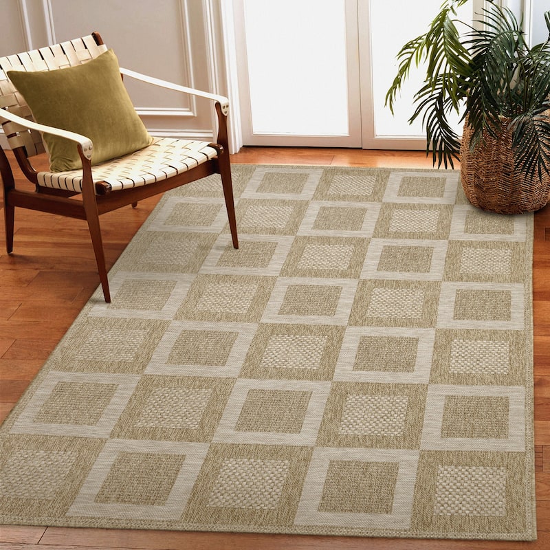 Liora Manne Orly Squares Indoor/Outdoor Rug