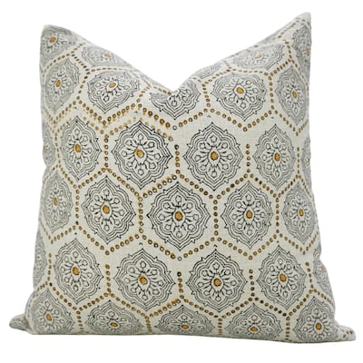Fabdivine 12x20 Inch Fall Décor Floral Cushion Cover for Sofa, Couch Throw Home Decorative Linen Rectangle Pillowcase, Charkha