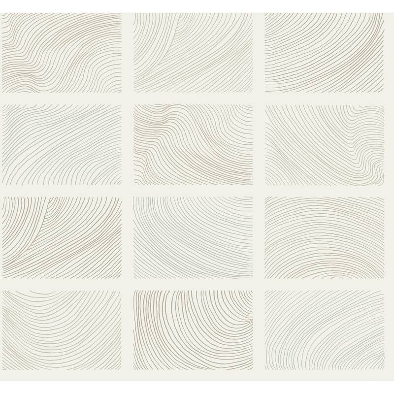 A-Street Prints Bronson Ivory Topography Wallpaper