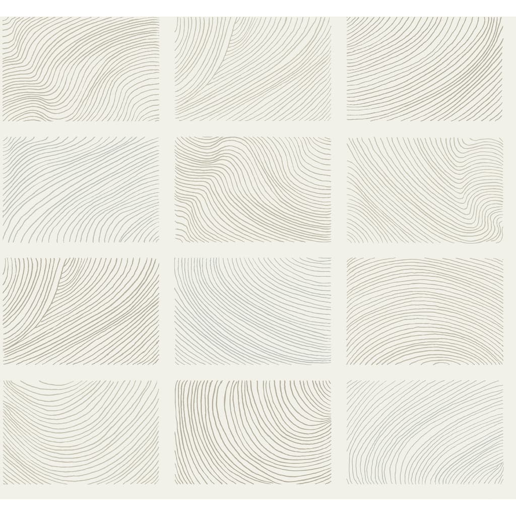 A-Street Prints Bronson Ivory Topography Wallpaper