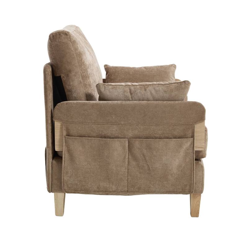 Convertible sofa bed, 3-in-1 convertible with 3 pillows