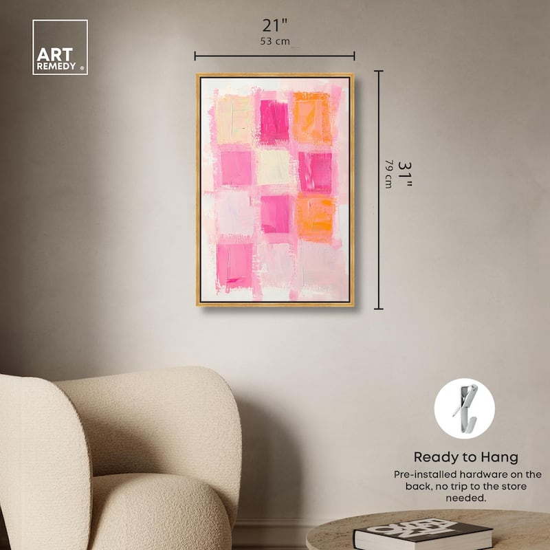 Color Squares I Canvas by Art Remedy