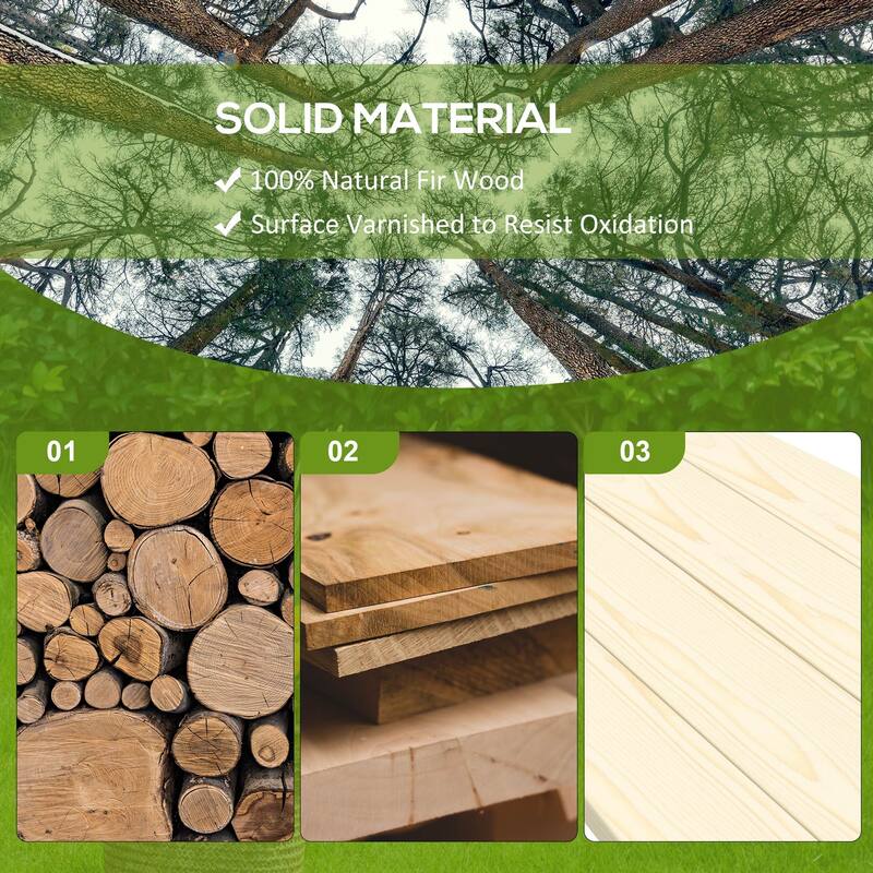 Wooden Garden Bench, Semicircular Round Outdoor Bench Leisure Bench Entry Footrest Bench, Decorative Bench for Living Room