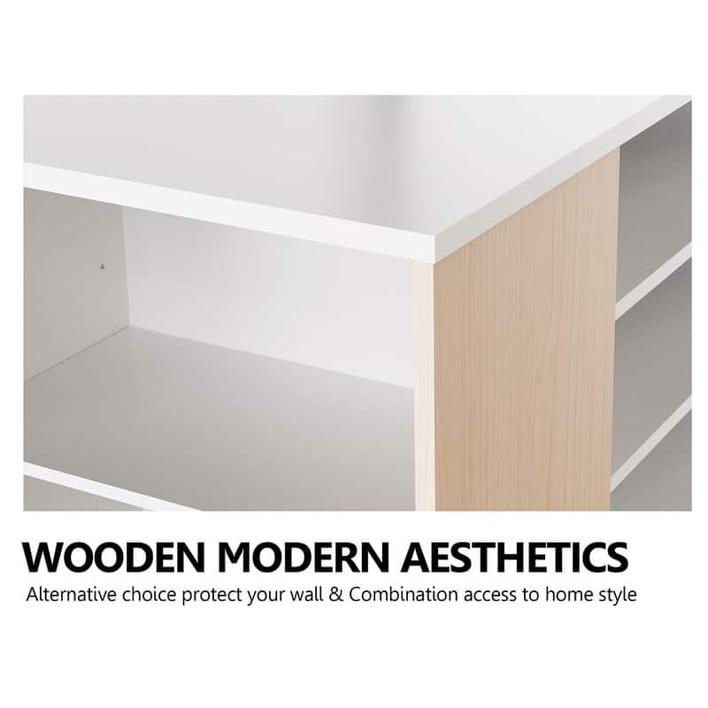 FITUEYES Modern TV Stand for 32-70 inch TVs with Open Shelves Media Console