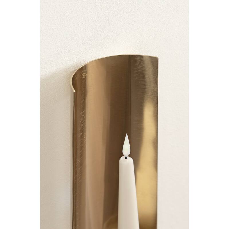 Kate and Laurel Taybron Metal Taper Wall Sconce