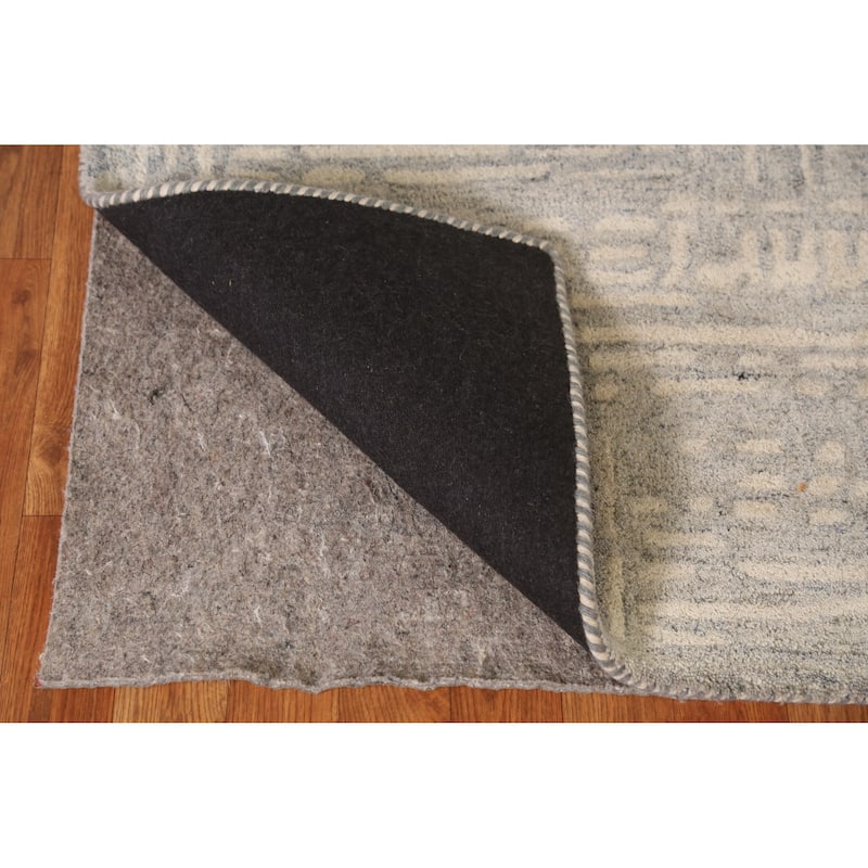 Modern Indian Area Rug Hand-Tufted Wool Carpet - 5'3" x 7'7"