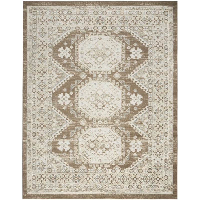 Bazo Distressed Geometric Area Rug By HomeRoots - 144