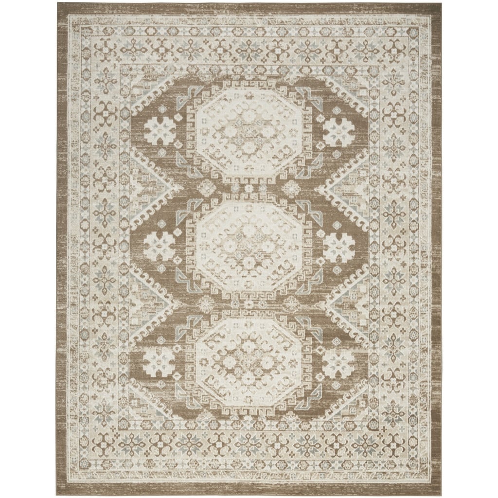 Bazo Distressed Geometric Area Rug By HomeRoots - 144