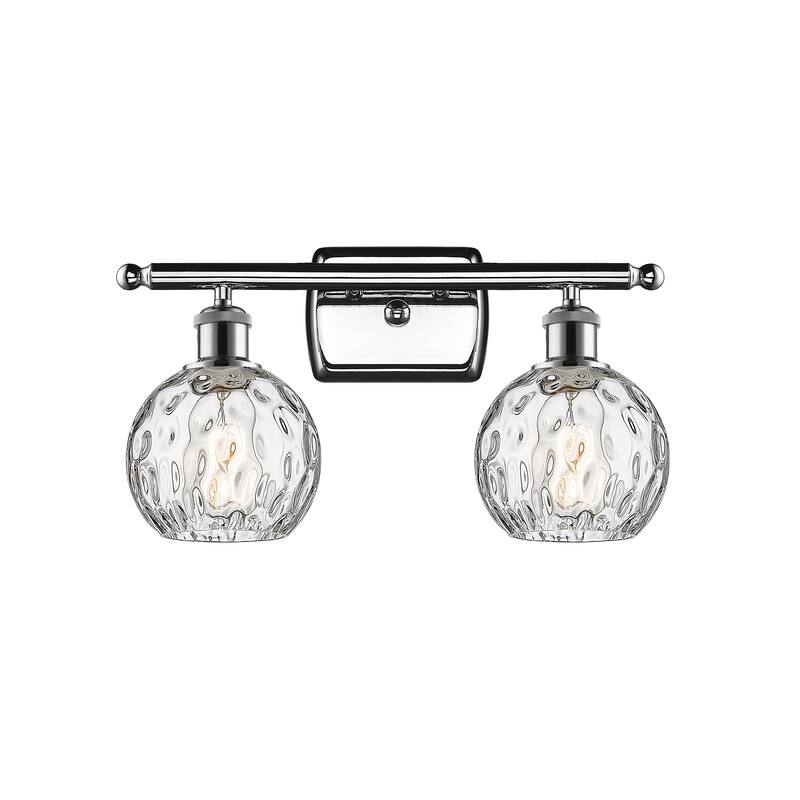 Innovations Lighting Athens Water Glass 2 Light 16" Bath Vanity Light