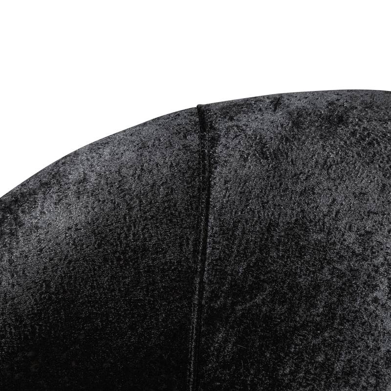 Furniture of America Maxine Glam Upholstered Solid Wood Swivel Chair