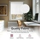 preview thumbnail 3 of 5, Chicology Cordless Light Filtering Window Roller Shade Embossed Weave - White