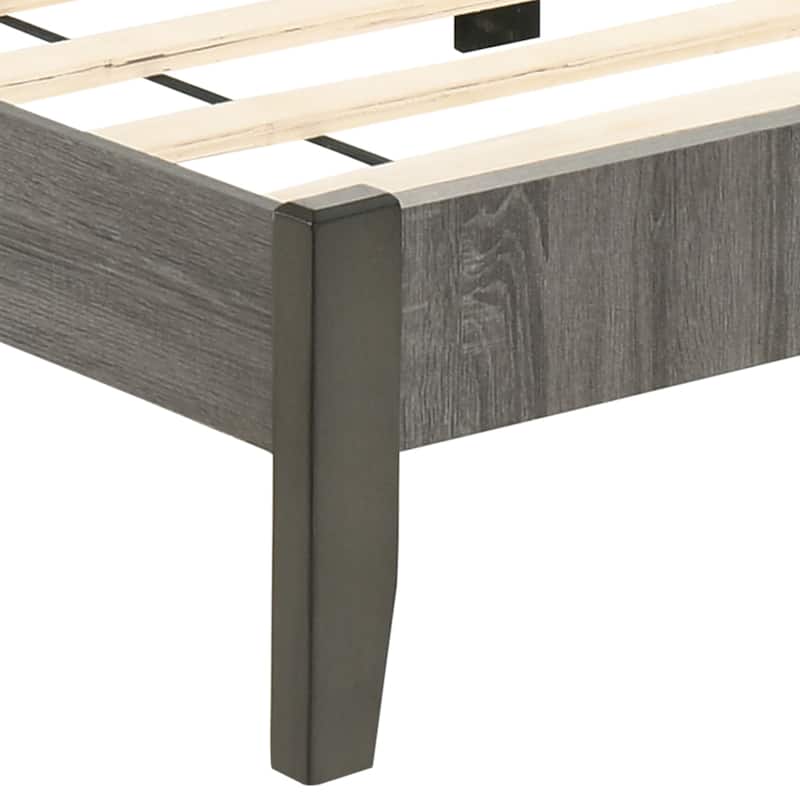 Furniture of America Lucia Rustic Grey Wood Platform Bed