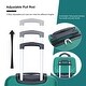 preview thumbnail 12 of 19, 4-piece ABS lightweight suitcase, 14 inch makeup box, aircraft wheels (14/20/24/28)