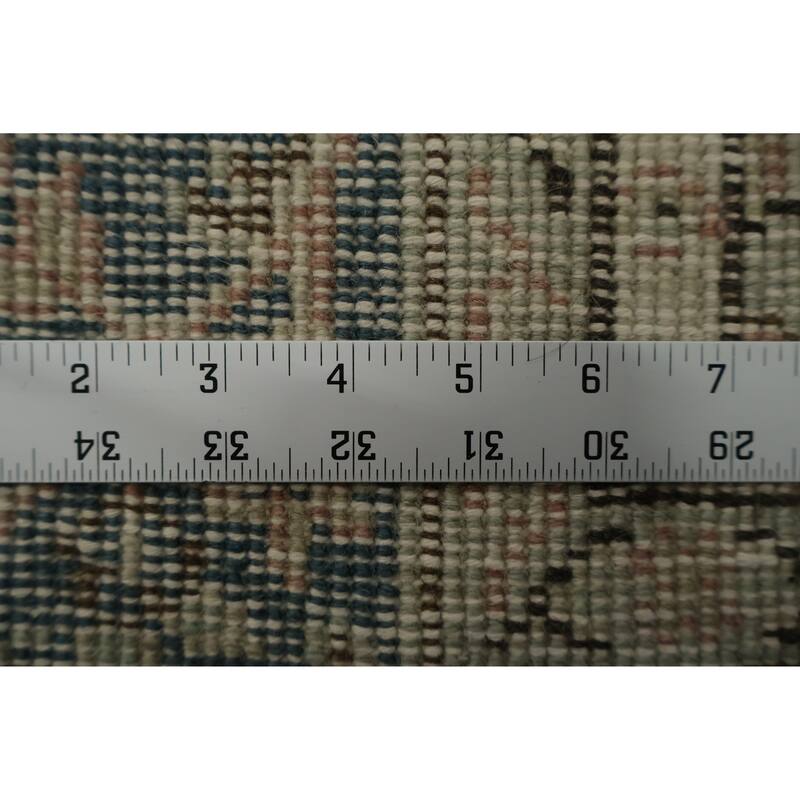 Hand Knotted Oriental 100% Wool Carpet Transitional Floral Pink Anatolian Area Rug - 9' 9'' X 5' 6''