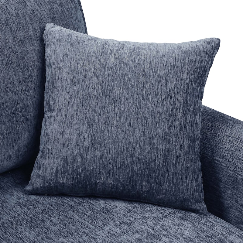 Igny Traditional Chenille Upholstered Rolled Arms Sofa by Furniture of America