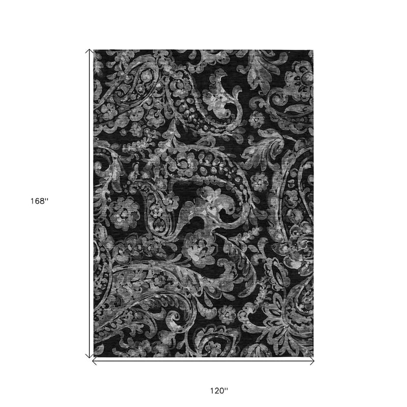 HomeRoots Paisley Transitional Rectangle Outdoor Rug