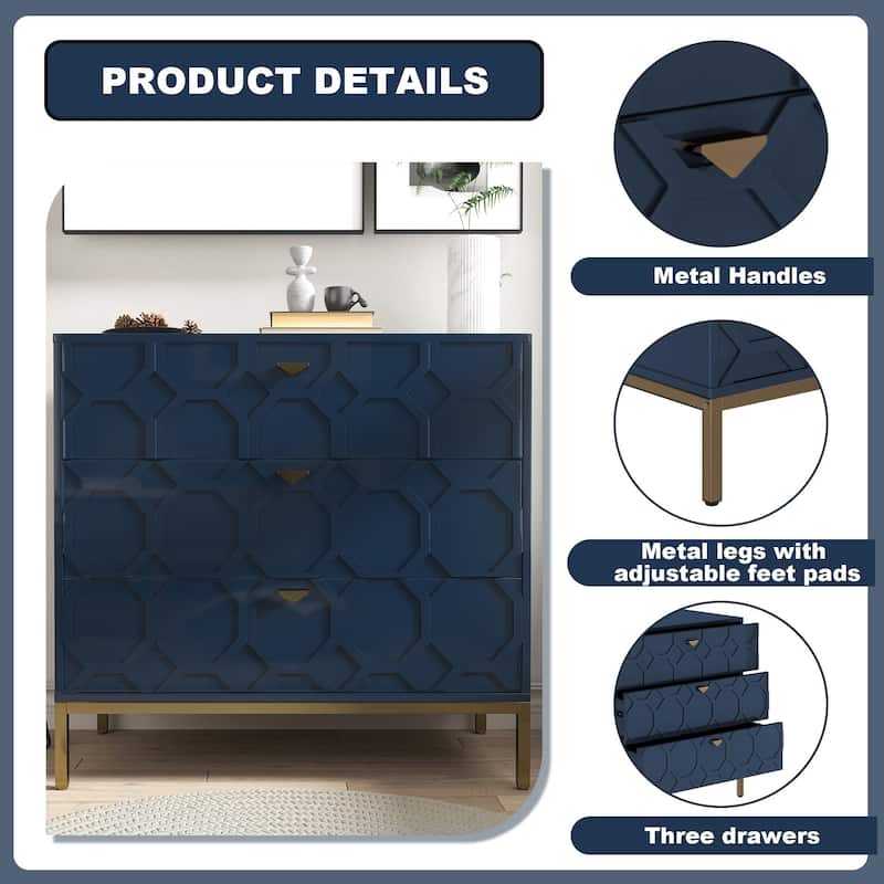 3 drawers cabinet