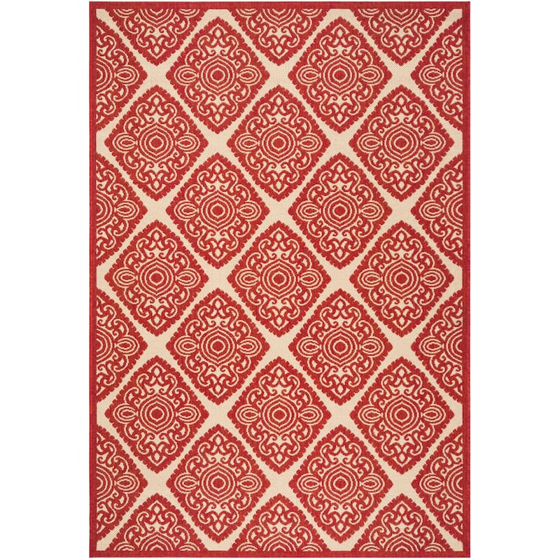 SAFAVIEH Linden Sharron Indoor/ Outdoor Waterproof Patio Backyard Rug