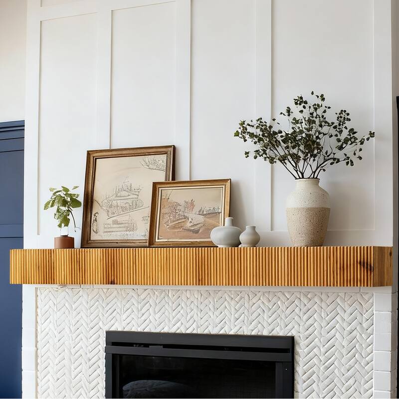 Rustic Fireplace Shelf Mantel Floating Shelf