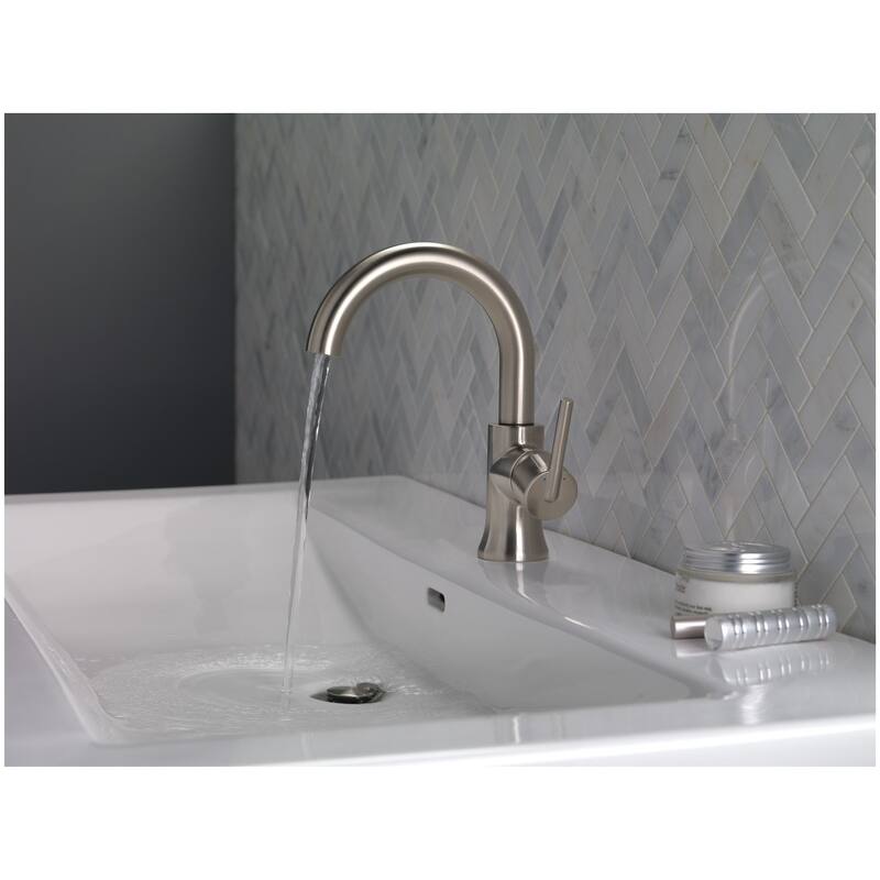 Delta 559HAR-DST Trinsic 1.2 GPM Single Hole Bathroom Faucet with Push