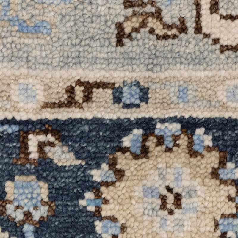 Maylin Traditional Oriental Grey/ Blue Area Rug