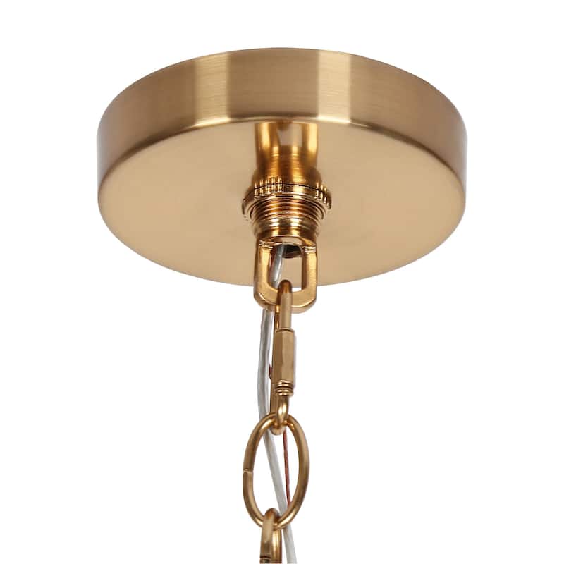 Modern Gold 12-Light Classic Candle Chandelier for Dining Living Room - D 36.2" x H 21.2"