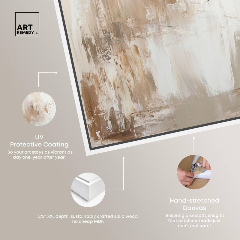 Latte Layers I Canvas by Art Remedy