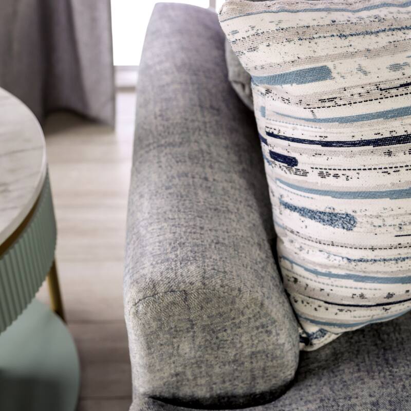 Nort Transitional Fabric Padded Flared Arms Sofa by Furniture of America