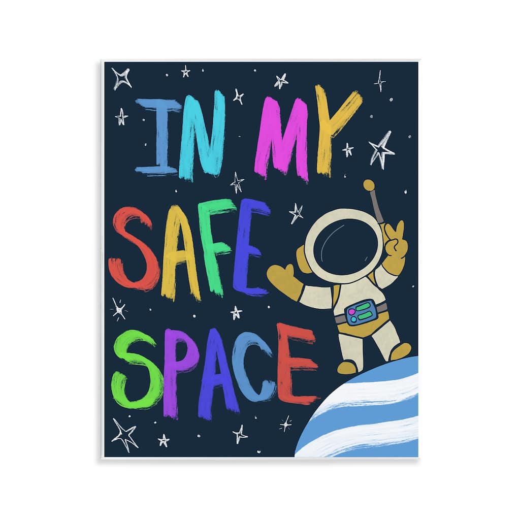 Stupell Comforting In My Safe Space Wall Plaque Art Design By Chen Alyesh