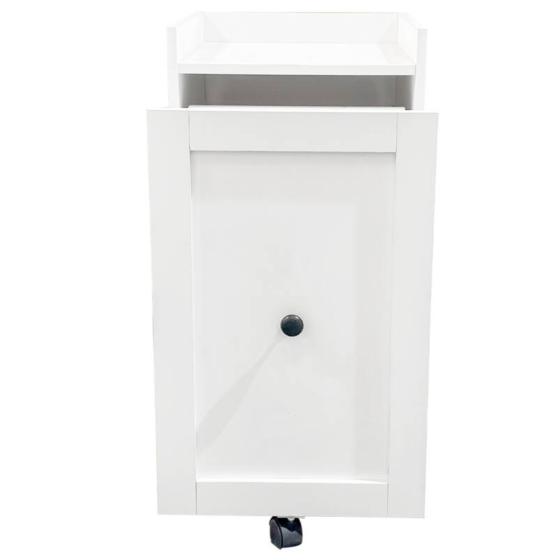 Mobile Pull-Out Pantry Organizer Rack with Wheels & Multi-Layer Snack Storage