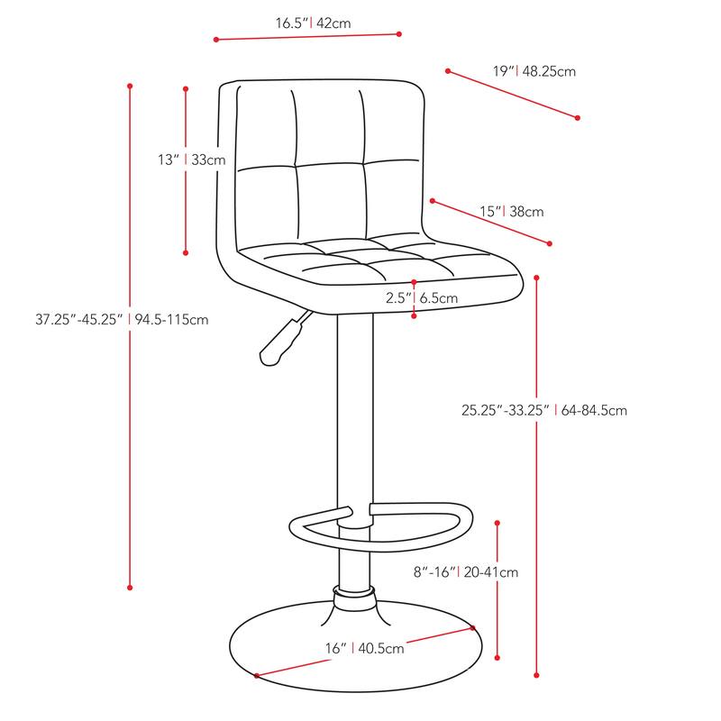 Zion Swivel Adjustable Bar Stool (Set of 2)