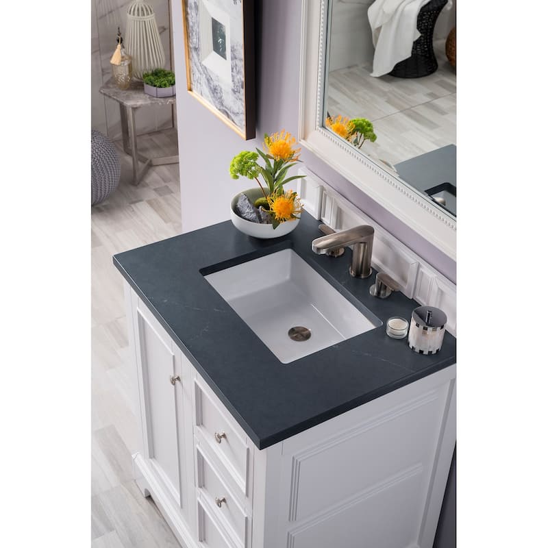James Martin Vanities De Soto 30" Single Vanity, Bright White