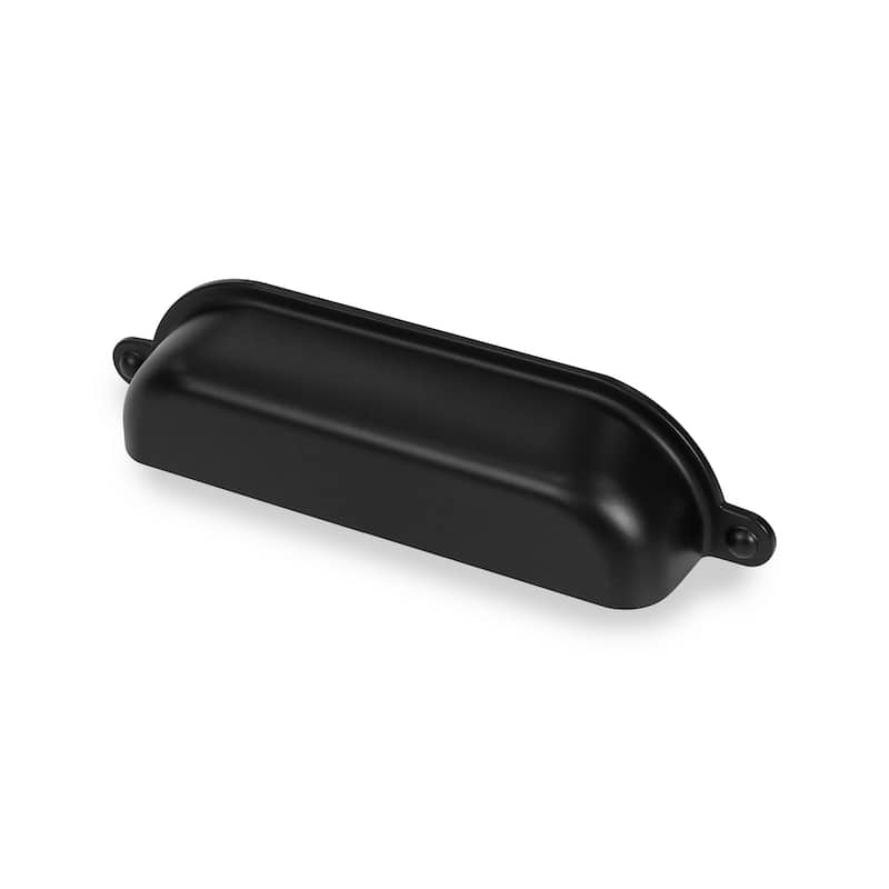 Lumi Home Furnishings Drawer Pull Vintage Library 3.75" - 4-Pack - Matte Black