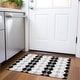 preview thumbnail 34 of 132, Premium Washable Super Soft Diamond Modern Mayfield Rug Black - 1'8" x 2'6"
