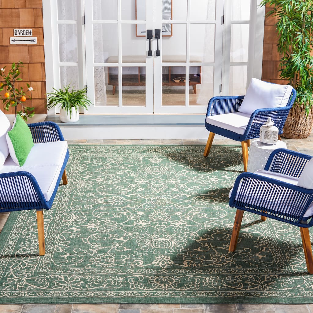 SAFAVIEH Courtyard Samuela Indoor/ Outdoor Waterproof Backyard Patio Rug