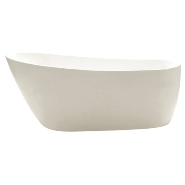 Kingston Brass Aqua Eden 68-1/8" Acrylic Soaking Bathtub for