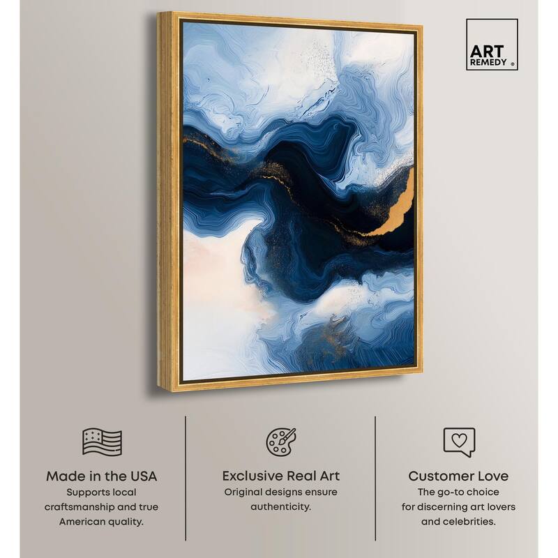 Blue Deep II Canvas by Art Remedy