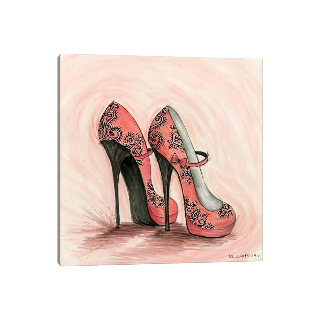 iCanvas "Carlita in Coral Shoes" by Bella Pilar Canvas Print