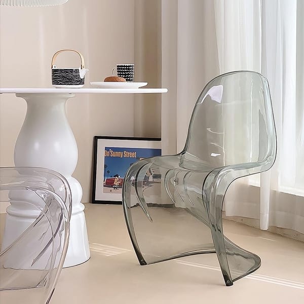 slide 2 of 3, Transparent Smoke Kids Panton Chair BULK DEAL Set of 4 clear
