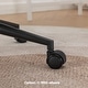 preview thumbnail 11 of 36, Armless Criss Cross Office Desk Chair, Vanity Chair with Wheels and Thickened Cushion, Ergonomic Adjustable Swivel Task Chair