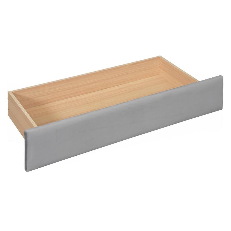 Twin Size Upholstered Daybed with Drawers