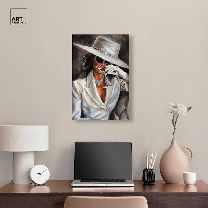 Time for a Martini Canvas by Art Remedy, Gallery Wrapped