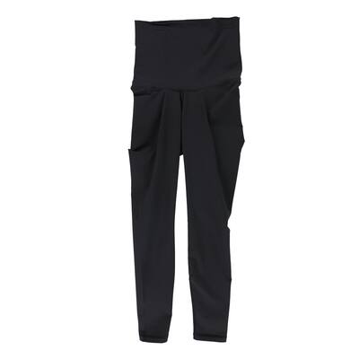 Reebok Womens Solid Compression Athletic Pants,, Black, X-Small