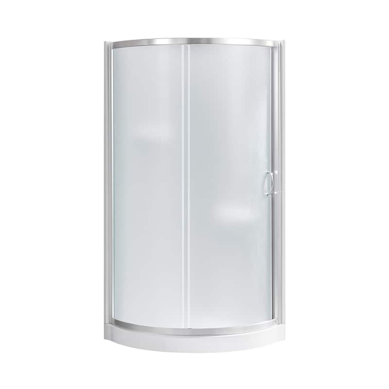 Ove Decors Breeze Shower Kit, Frosted Panels, Walls and Base
