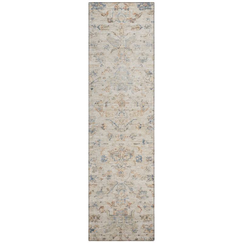 Machine Washable Indoor/ Outdoor Traditional Chelsea Chantille Rug