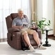 preview thumbnail 43 of 77, MCombo Electric Power Lift Recliner Chair Sofa with Massage and Heat, 3 Positions, USB Ports, Faux Leather