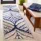 preview thumbnail 75 of 137, SAFAVIEH Handmade Capri Ilianka Wool Rug 2'3" x 11' Runner - Navy/Ivory - Runner