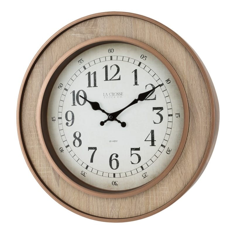 La Crosse Clock 16 Inch Livingston Quartz Wall Clock