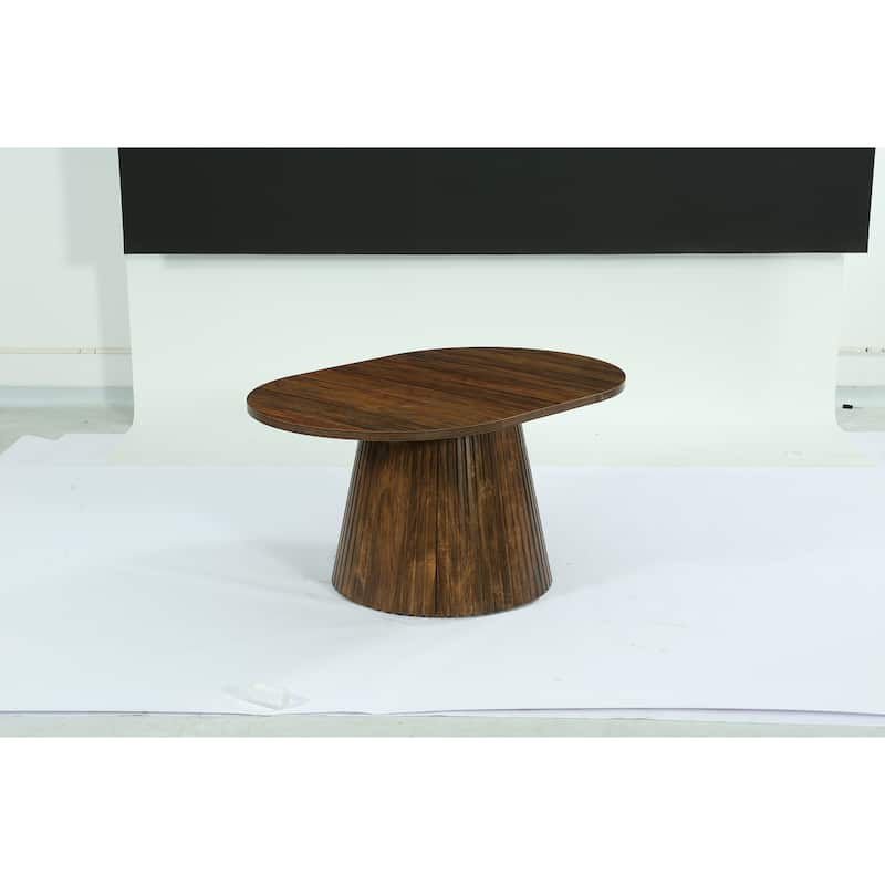 59" Farmhouse Dining Table for 4-6 People - Rustic Brown