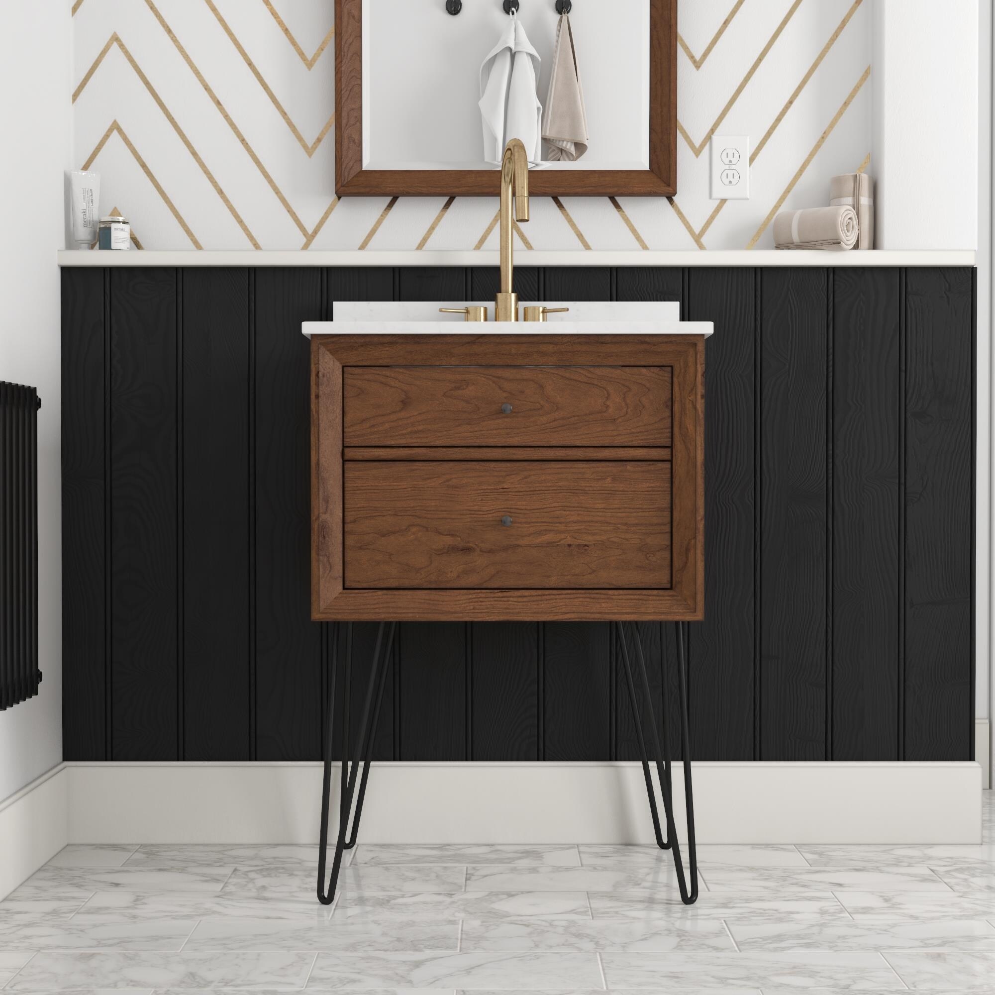 Avenue Greene Tonya 24 Inch Floating Bathroom Vanity with Sink